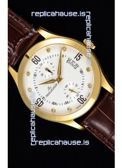 Jaeger LeCoultre Master Control Yellow Gold Swiss Replica Watch 