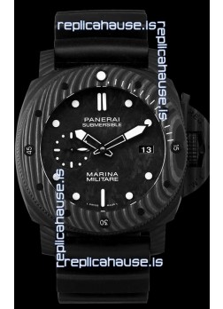 Panerai Submersible Marina Militare Carbotech 47MM 1:1 Mirror Swiss Watch 