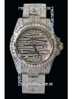 Rolex GMT Masters II Iced out Swiss Replica Watch 