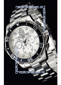 Tag Heuer Aquaracer Chronograph Swiss Quartz White Dial Watch 