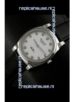 Rolex Cellini Japanese Replica Watch with Diamond Hour Markers
