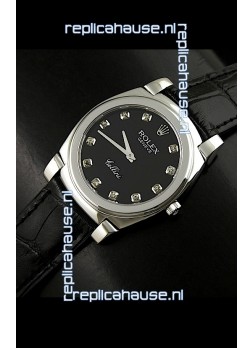 Rolex Cellini Japanese Replica Watch in Diamond Hour Markers