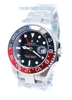 Rolex GMT Masters II 2011 Edition Replica Watch in Black and Red Bezel