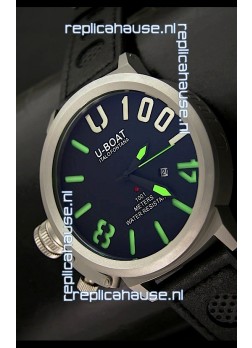 U Boat U-1001 Edition Japanese Drive Automatic Steel Watch in Green Markers