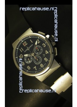 Ulysse Nardin Marine Chronograph Stainless Steel Black Arabic Dial - 1:1 Mirror Replica