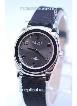 Rolex Cellini Cestello Ladies Swiss Watch in Grey Silver Face