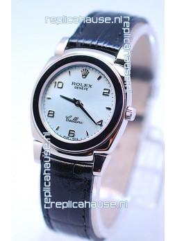 Rolex Cellini Cestello Ladies Swiss Replica Watch in Silver Dial