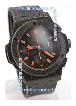 Hublot Big Bang All Carbon Swiss Replica Watch in Orange