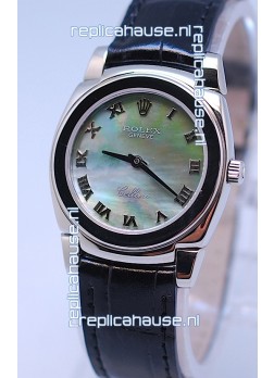 Rolex Cellini Cestello Ladies Swiss Watch in Green Pearl Face
